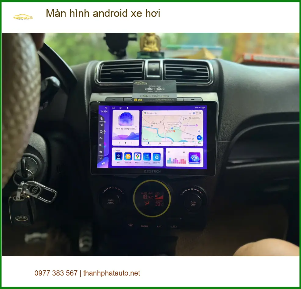 Anh Tấn lắp màn hình Android cho Mazda 3 tại Quận 5 để giải trí tốt hơn