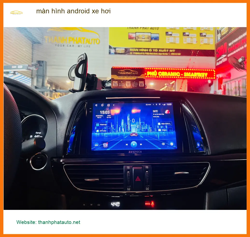 Chú Khoa lắp màn hình Android xe hơi cho Toyota Vios ở Củ Chi ảnh thực tế 2