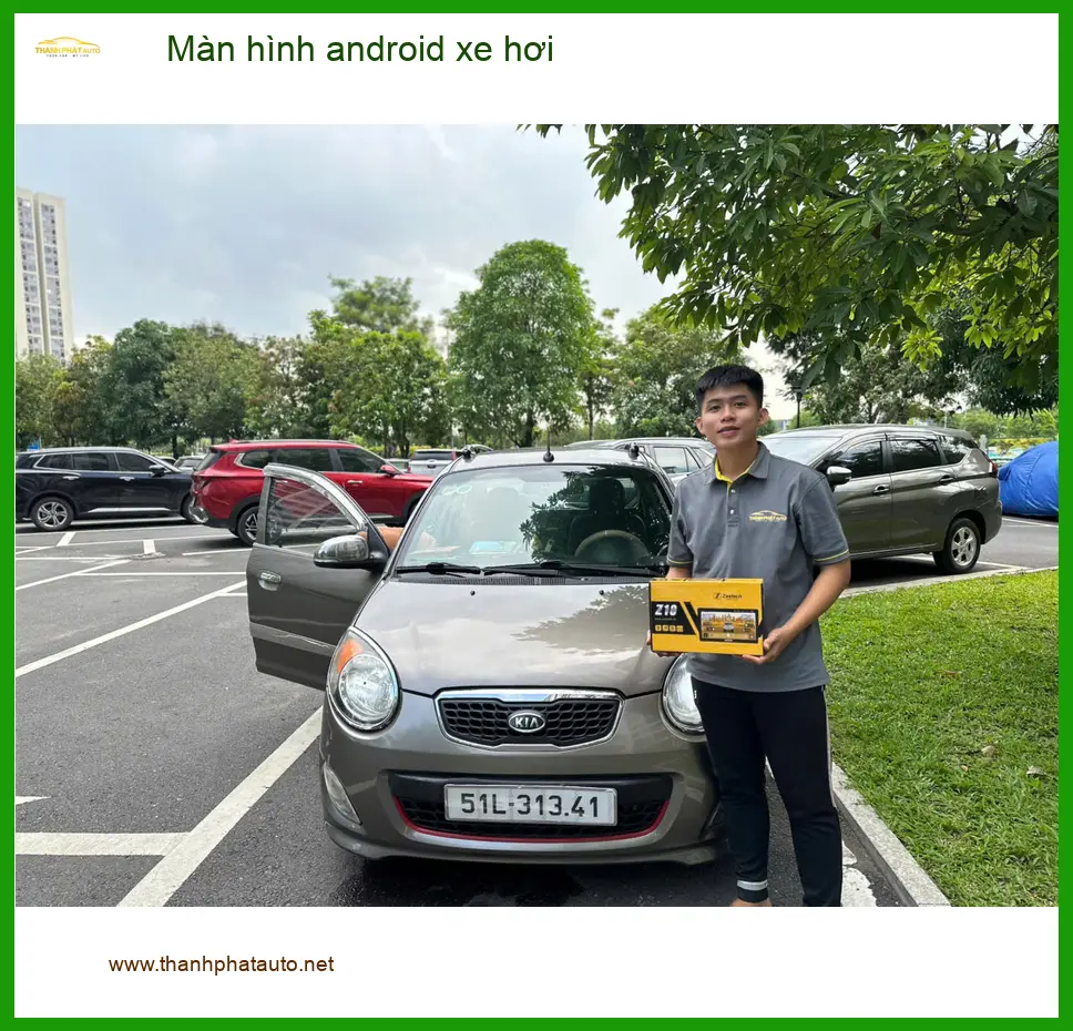 Chú Dũng lắp màn hình Android xe Hyundai Accent tại Quận 12 để tiện đi công tác. ảnh thực tế 2