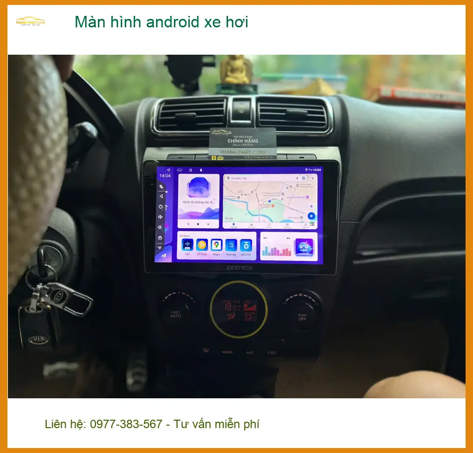 Chú Dũng lắp màn hình Android xe Hyundai Accent tại Quận 12 để tiện đi công tác. ảnh thực tế 4