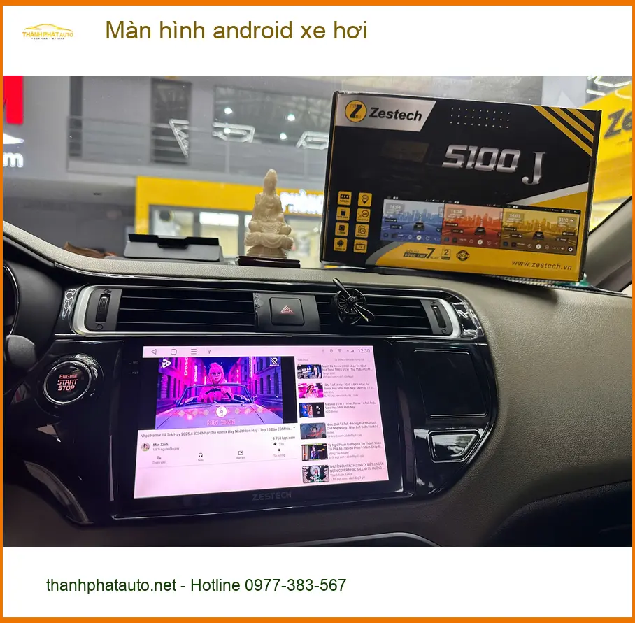 Bác Hoàng lắp màn hình Android xe hơi Hyundai Accent tại Hóc Môn vì màn zin lỗi thời