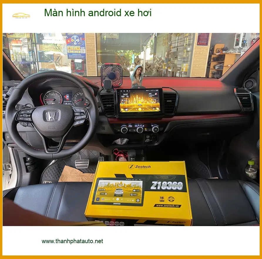Chị Diệu Anh lắp Màn hình android xe hơi Hyundai Accent tại Hóc Môn để tiện giải trí ảnh thực tế 2
