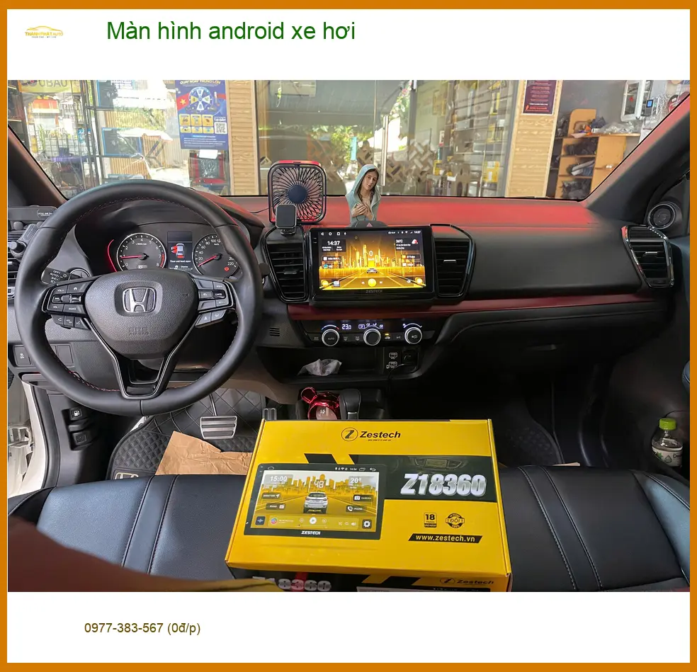 Chị Bích lắp màn hình Android xe hơi cho Honda CR-V ở Quận 9 để dùng bản đồ, giải trí ảnh thực tế 4