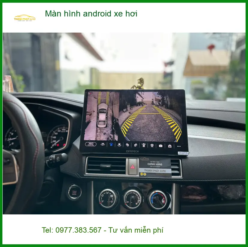 Anh Khải lắp màn hình Android xe hơi cho Hyundai Santa Fe tại Quận 2 ảnh thực tế 2