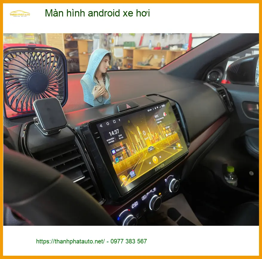 Bác Cường lắp màn hình Android xe hơi cho Hyundai Accent tại Quận 12 ảnh thực tế 2