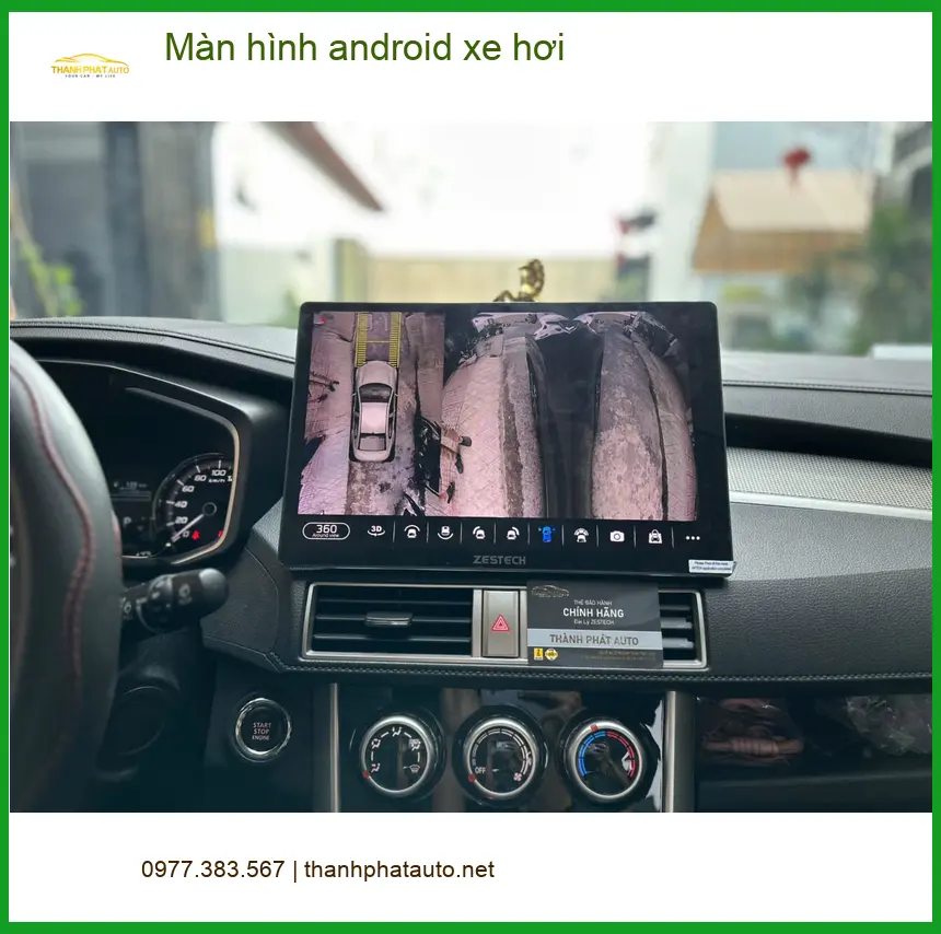 Anh Khải lắp màn hình Android xe hơi cho Hyundai Santa Fe tại Quận 2 ảnh thực tế 4