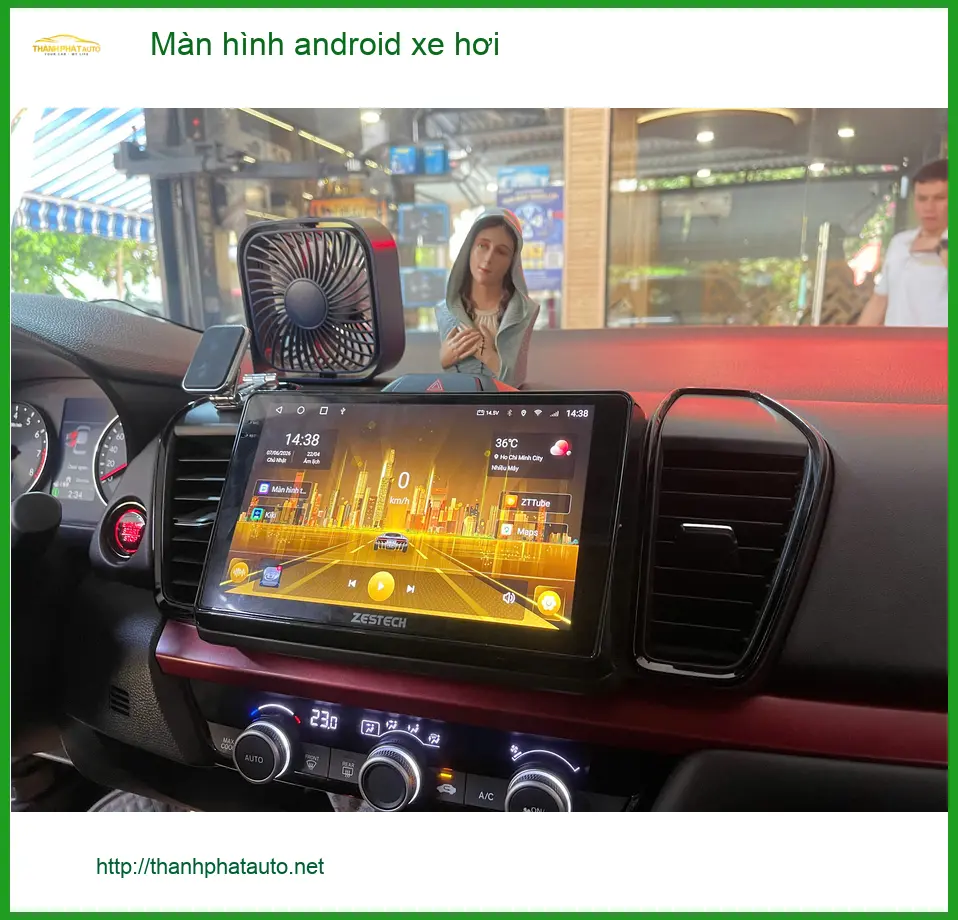 Bác Cường lắp màn hình Android xe hơi cho Hyundai Accent tại Quận 12 ảnh thực tế 4