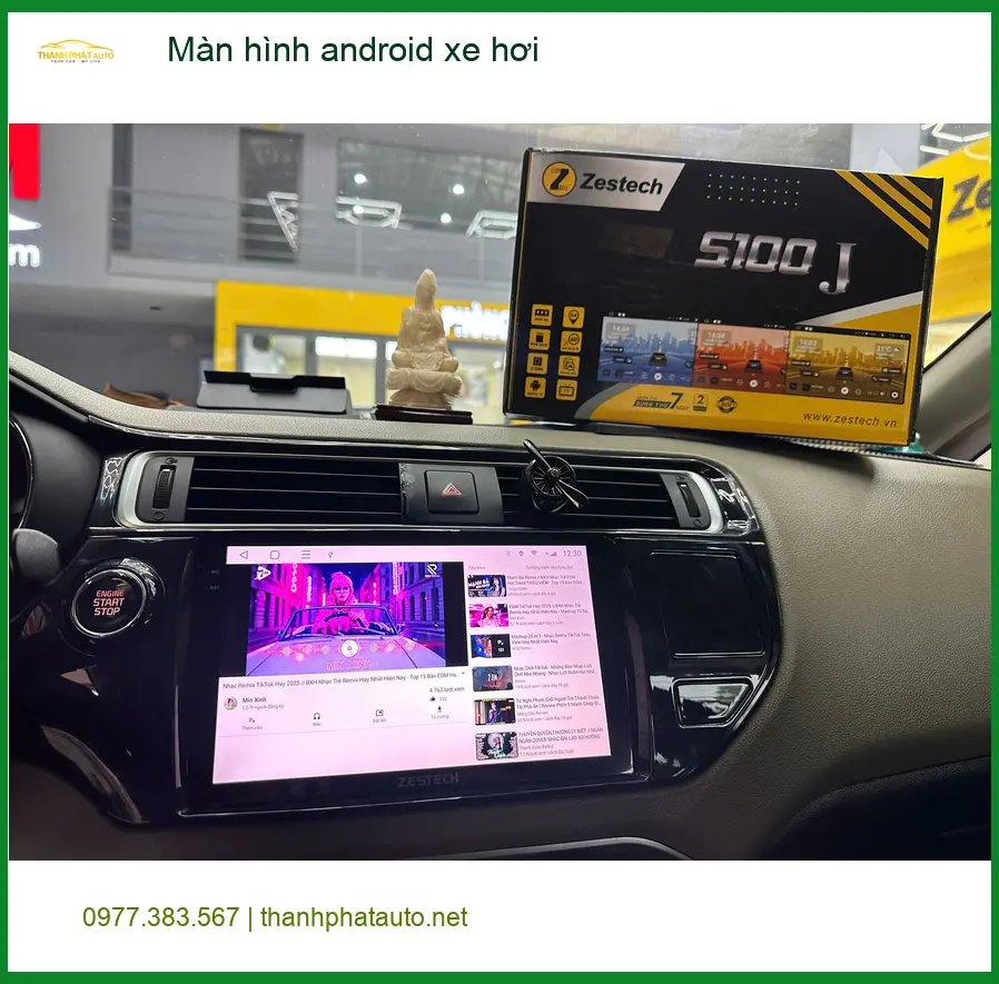 Anh Khôi lắp màn hình android xe hơi Honda CRV tại Quận 9 vì màn hình zin quá cũ, khó dùng ảnh thực tế 2