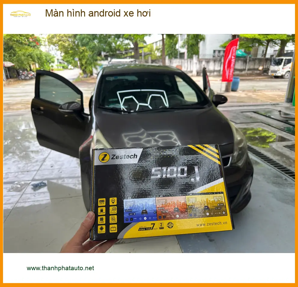 Anh Khôi lắp màn hình android xe hơi Honda CRV tại Quận 9 vì màn hình zin quá cũ, khó dùng ảnh thực tế 3