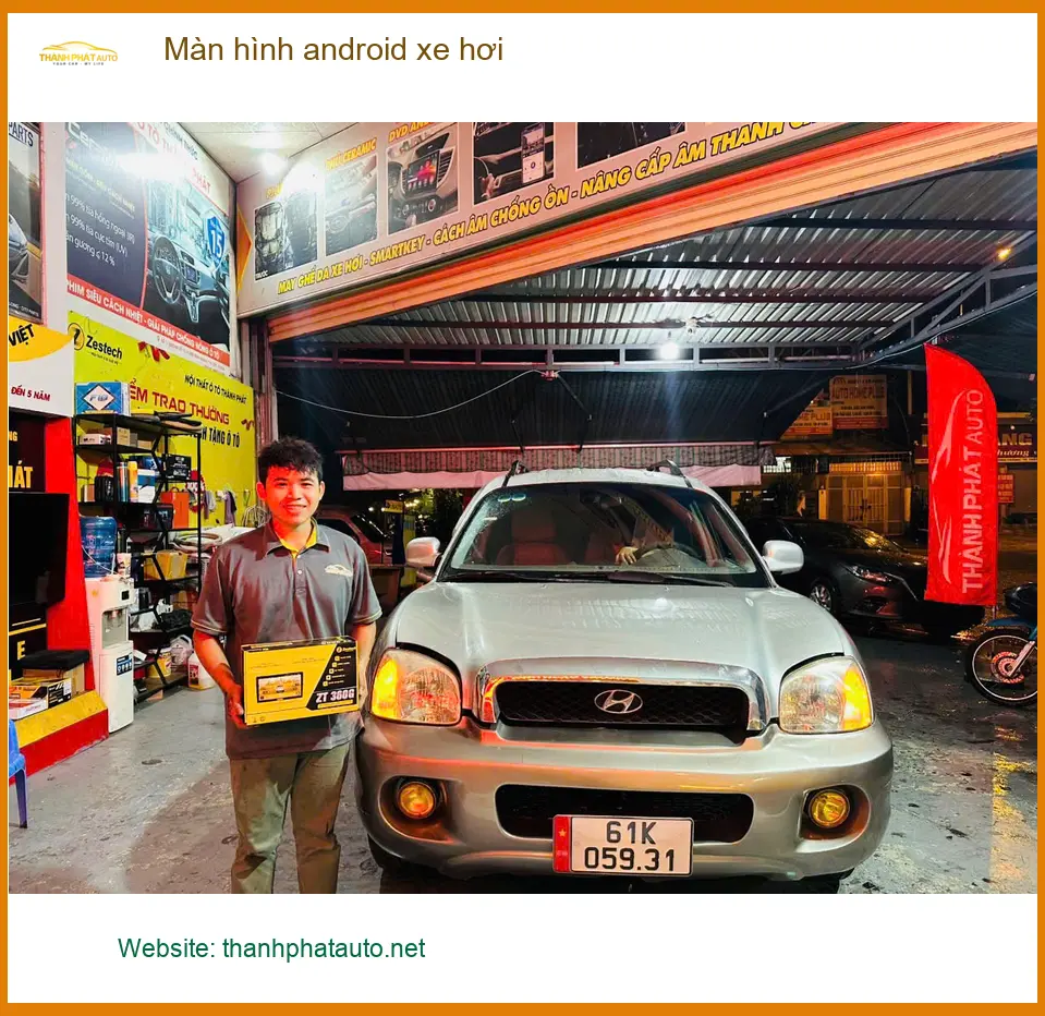 Chú Minh lắp màn hình Android xe hơi Kia Carnival Quận 9 để có bản đồ