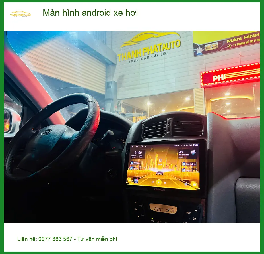 Chú Minh lắp màn hình Android xe hơi Kia Carnival Quận 9 để có bản đồ ảnh thực tế 3