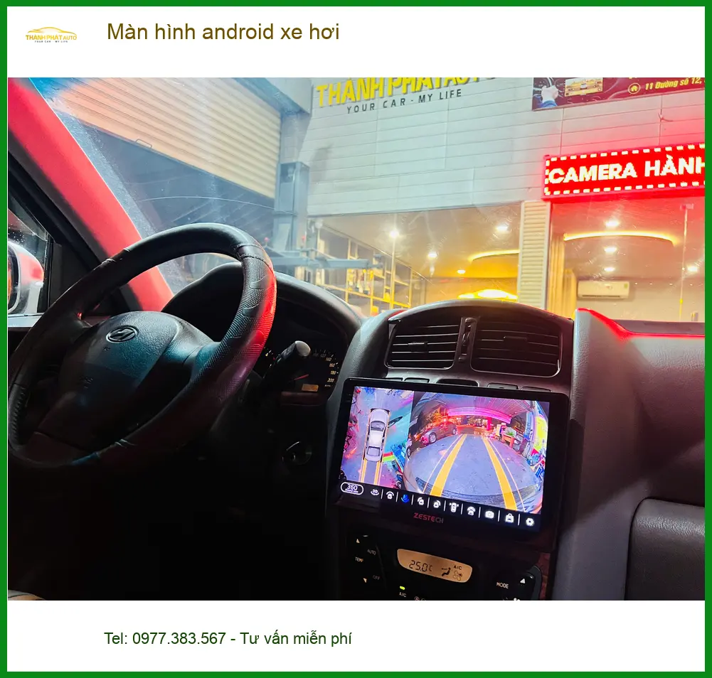 Chú Minh lắp màn hình Android xe hơi Kia Carnival Quận 9 để có bản đồ ảnh thực tế 4