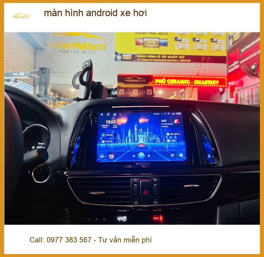 Chị Thảo nâng cấp màn hình Android cho Honda HR-V tại Quận 12 để có nhiều tiện ích hơn ảnh thực tế 3