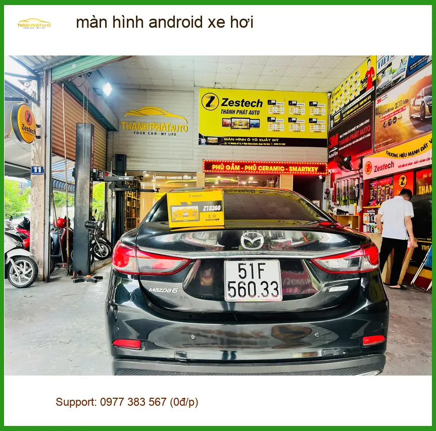 Anh Minh lắp màn hình Android xe hơi cho Hyundai Accent tại Quận 4 vì màn zin cũ