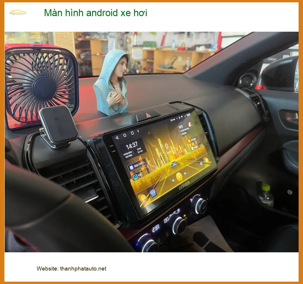 Anh Tùng lắp màn hình Android cho Honda CRV tại Quận Bình Thạnh ảnh thực tế 4