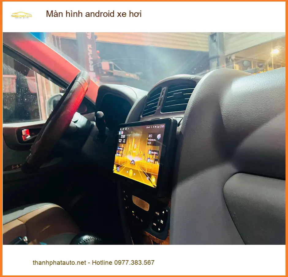 Anh Minh Khôi lắp màn hình Android Hyundai Accent tại Quận 11