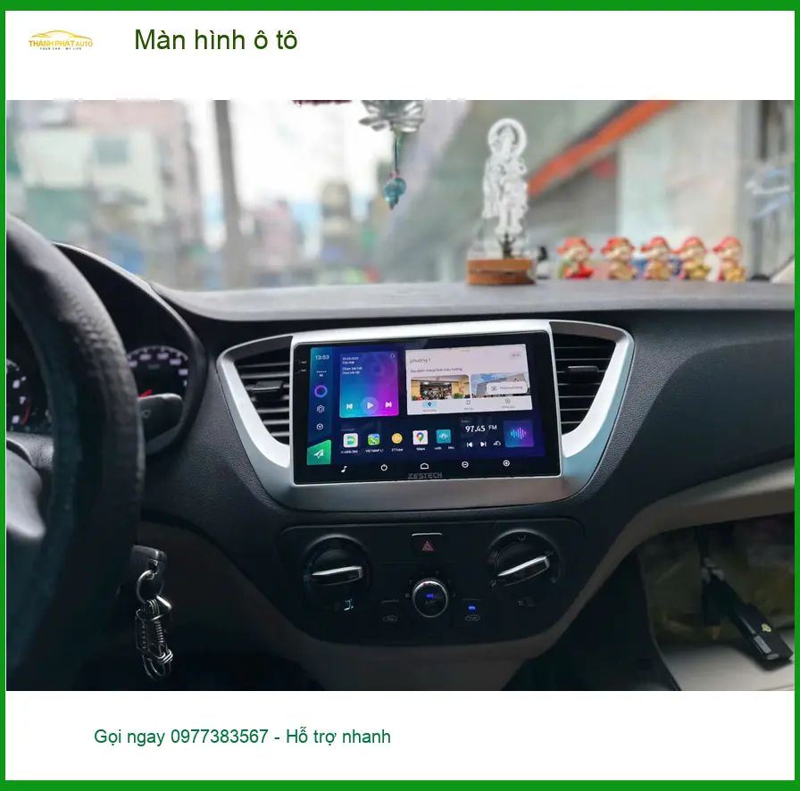 Anh Cường lắp màn hình ô tô cho Honda HR-V ở Gò Vấp vì màn zin đã cũ ảnh thực tế 4