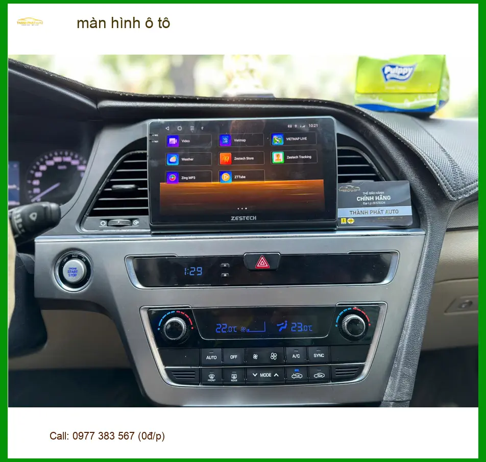 Anh Quang lắp màn hình ô tô Hyundai Elantra tại Quận 12 vì màn zin cũ đã hỏng ảnh thực tế 4