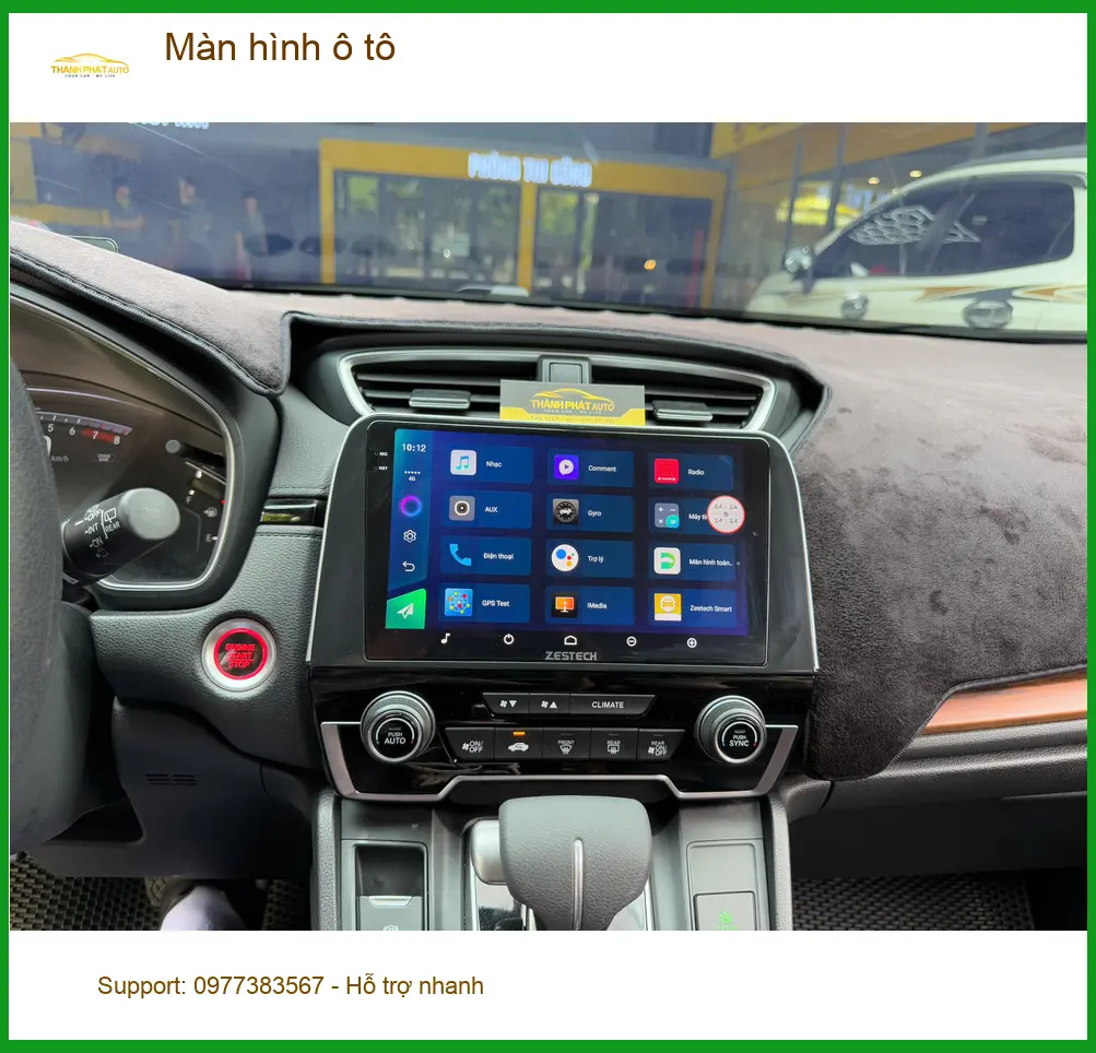 Chị Mai lắp màn hình ô tô Android cho Suzuki XL7 ở Quận 12 xem bản đồ ảnh thực tế 3