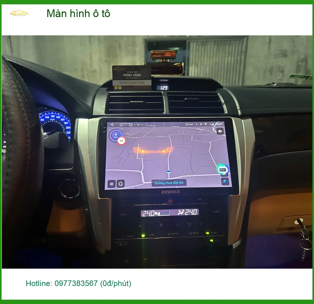 Anh Tấn lắp màn hình ô tô cho Hyundai Accent tại Quận Gò Vấp để tiện chỉ đường ảnh thực tế 4