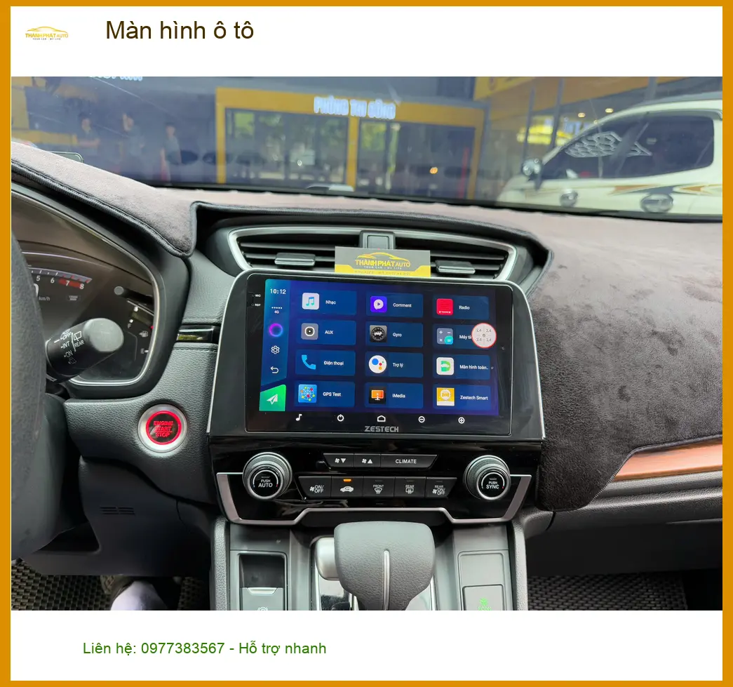 Chú Phước lắp màn hình ô tô cho Hyundai Accent tại Hóc Môn để có bản đồ và giải trí