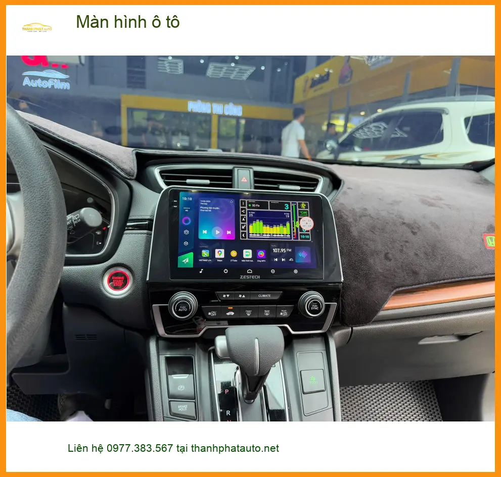 Anh Dũng nâng cấp màn hình ô tô Android cho Honda Civic ở Quận 10