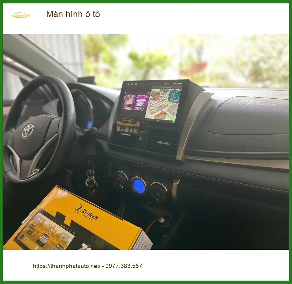 Anh Việt lắp màn hình ô tô cho Toyota Vios tại Quận Bình Tân ảnh thực tế 3