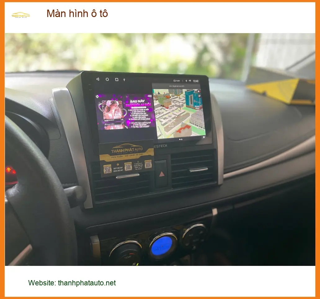 Anh Việt lắp màn hình ô tô cho Toyota Vios tại Quận Bình Tân ảnh thực tế 5