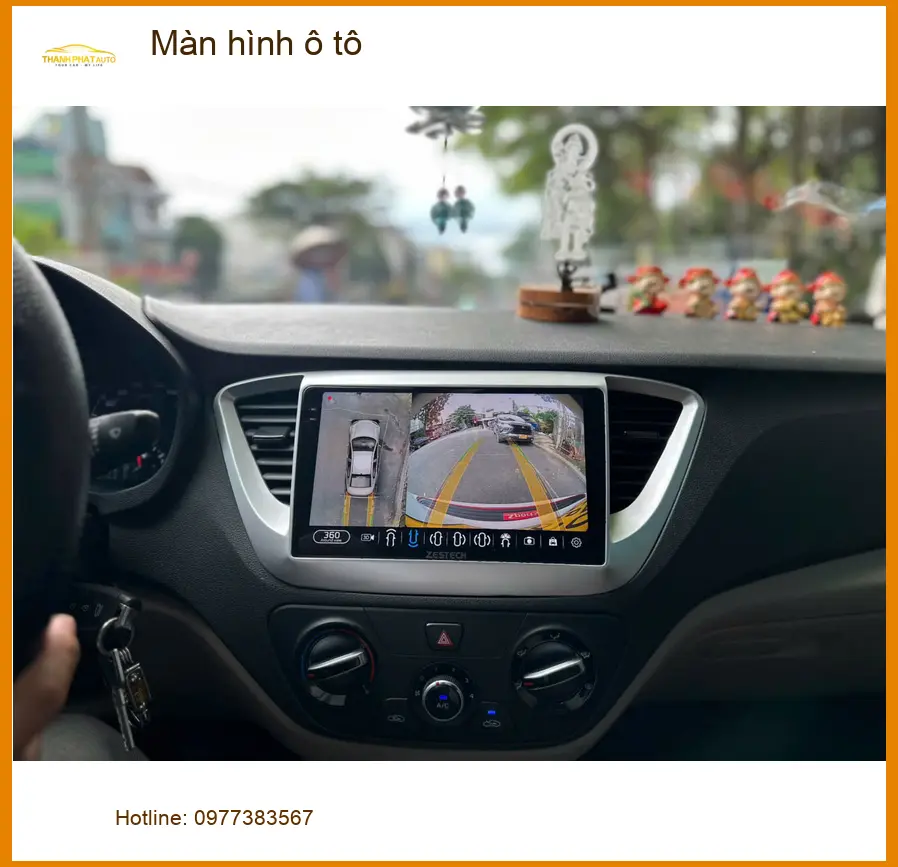 Anh Duy lắp màn hình ô tô chính hãng cho Hyundai Accent tại Quận 3
