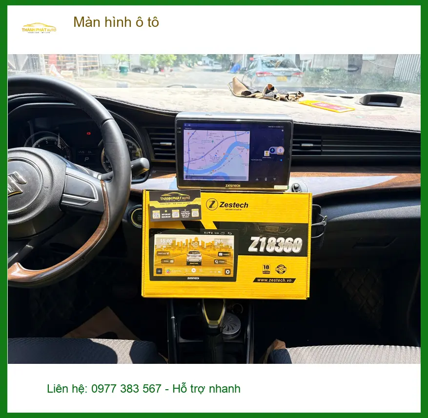 Chị Hà lắp màn hình ô tô Hyundai Accent tại Quận Phú Nhuận, cần lắp nhanh ảnh thực tế 3