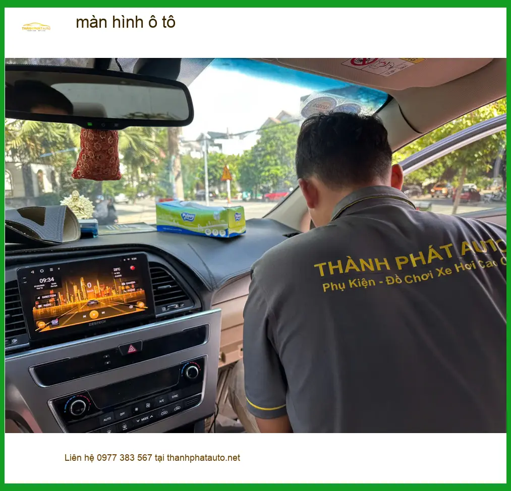 Anh Tấn lắp màn hình ô tô Hyundai Accent tại Quận Phú Nhuận vì màn zin không có định vị