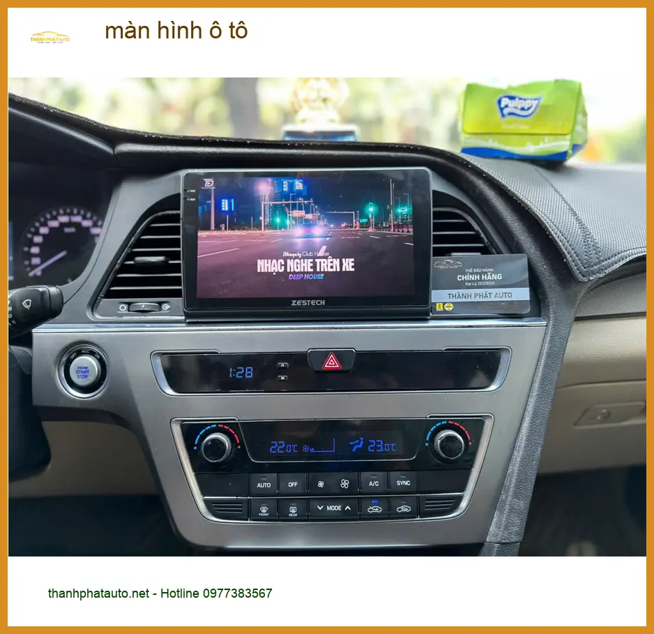 Anh Tấn lắp màn hình ô tô Hyundai Accent tại Quận Phú Nhuận vì màn zin không có định vị ảnh thực tế 4