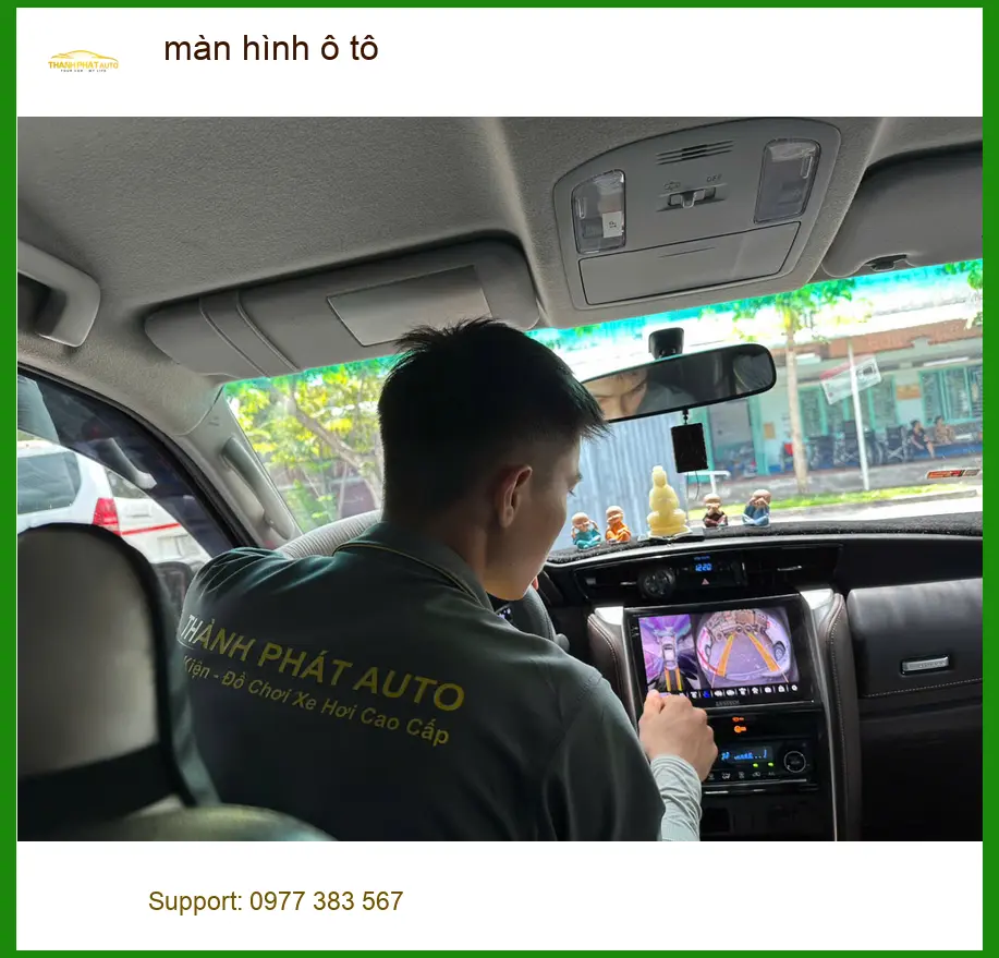 Anh Khải lắp màn hình ô tô cho Toyota Vios tại Quận Thủ Đức vì màn zin đã cũ ảnh thực tế 4