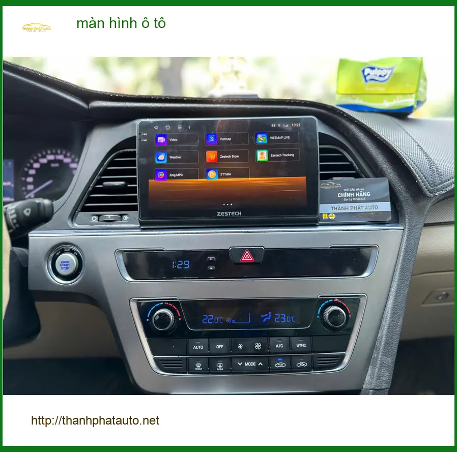 Anh Tấn lắp màn hình ô tô Hyundai Accent tại Quận Phú Nhuận vì màn zin không có định vị ảnh thực tế 5