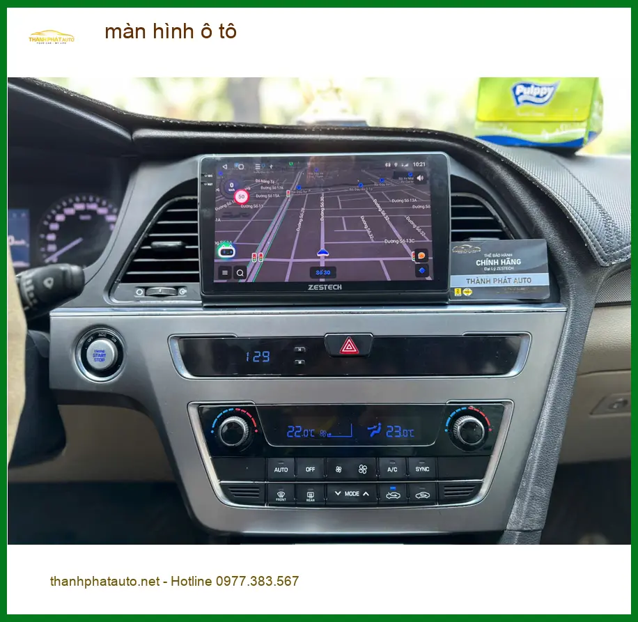 Anh Nhật lắp màn hình ô tô Hyundai Elantra tại Quận 5 để giải trí trên xe ảnh thực tế 3
