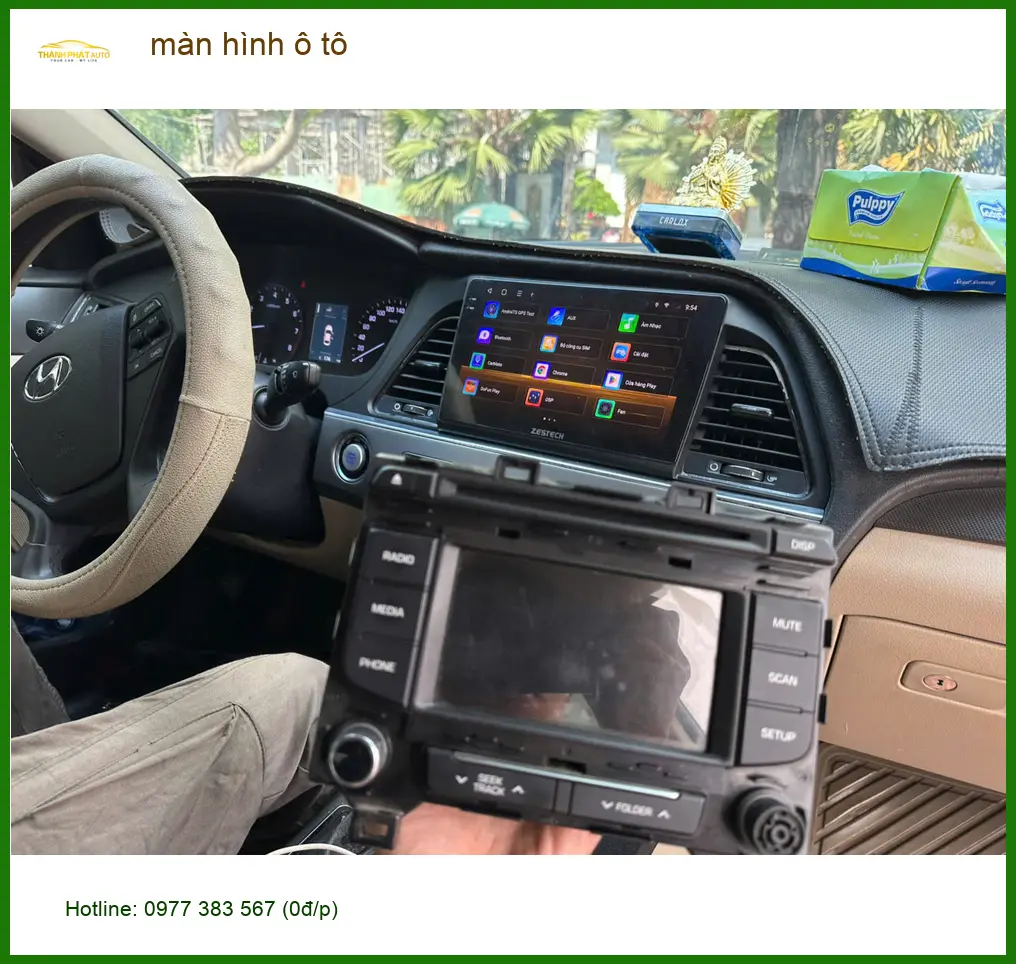 Chú Bách lắp màn hình ô tô cho Kia Sorento tại Củ Chi để có giải trí và dẫn đường tiện lợi ảnh thực tế 3