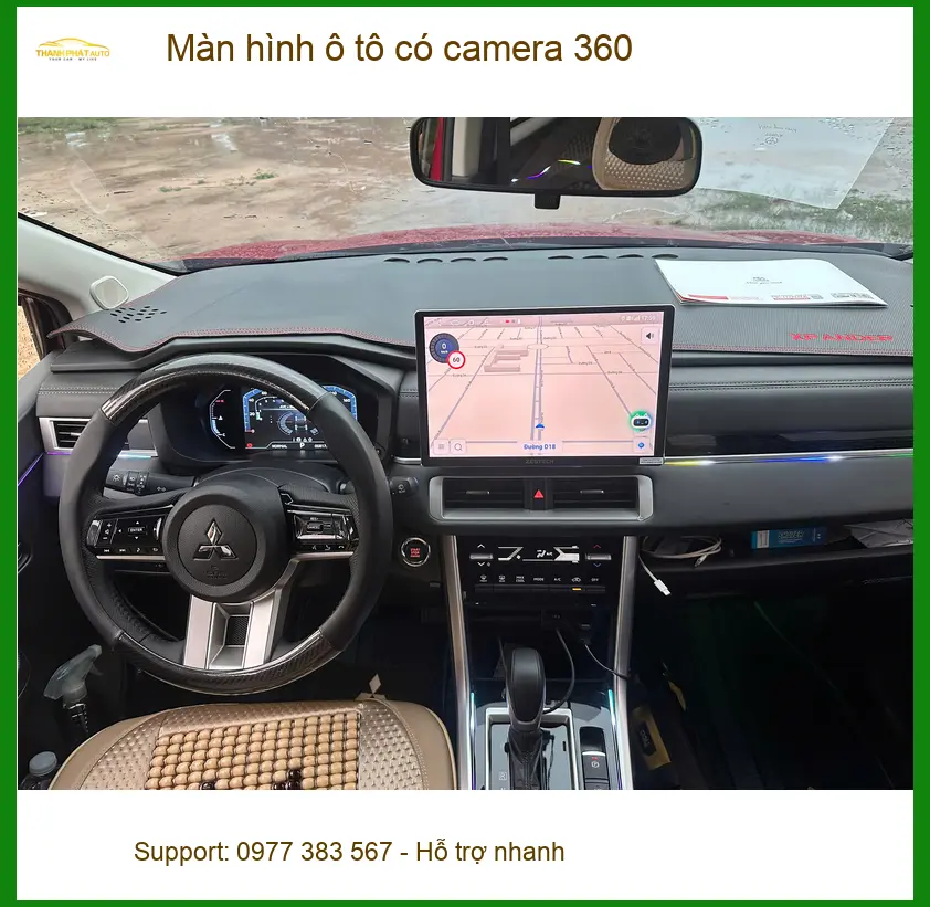 Chị Linh lắp Màn hình ô tô có camera 360 cho Honda CRV tại Quận 2 để tiện quan sát khi đậu xe ảnh thực tế 2