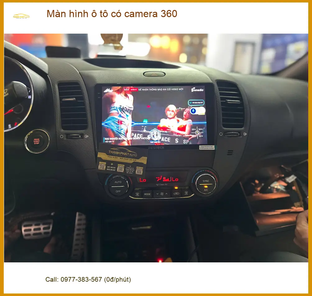 Anh Khang lắp màn hình ô tô có camera 360 cho Hyundai Creta tại Quận 6 để dễ đậu xe ảnh thực tế 2