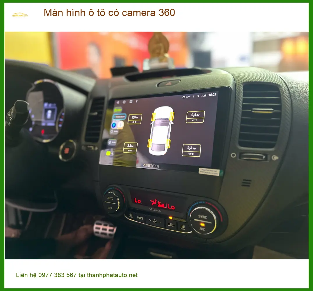 Anh Khang lắp màn hình ô tô có camera 360 cho Hyundai Creta tại Quận 6 để dễ đậu xe ảnh thực tế 3