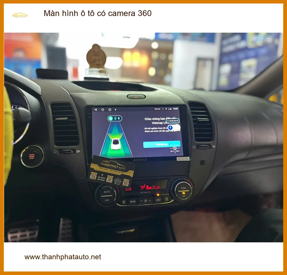 Anh Khang lắp màn hình ô tô có camera 360 cho Hyundai Creta tại Quận 6 để dễ đậu xe ảnh thực tế 4
