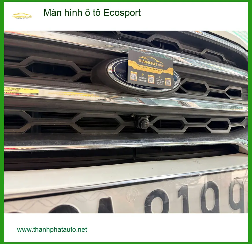 Anh Khôi lắp màn hình ô tô Ecosport tại Quận Huyện Cần Giờ vì màn zin đã cũ ảnh thực tế 4