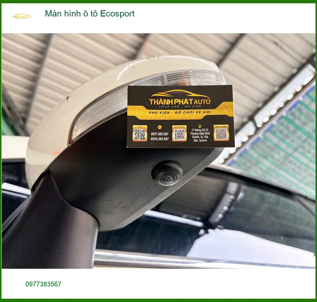 Chị Thảo lắp màn hình ô tô Ecosport tại Quận 6 để dễ dàng xem bản đồ và giải trí ảnh thực tế 2