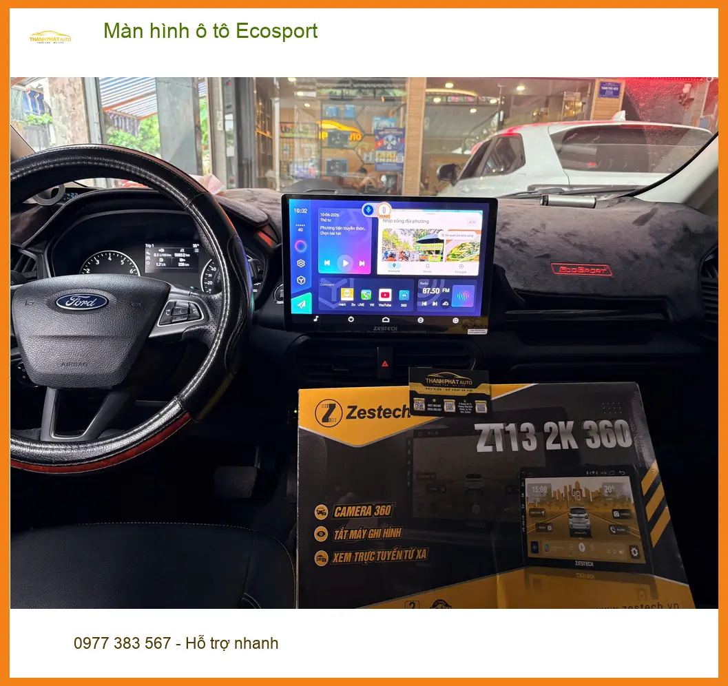 Chị Thảo lắp màn hình ô tô Ecosport tại Quận 6 để dễ dàng xem bản đồ và giải trí ảnh thực tế 3