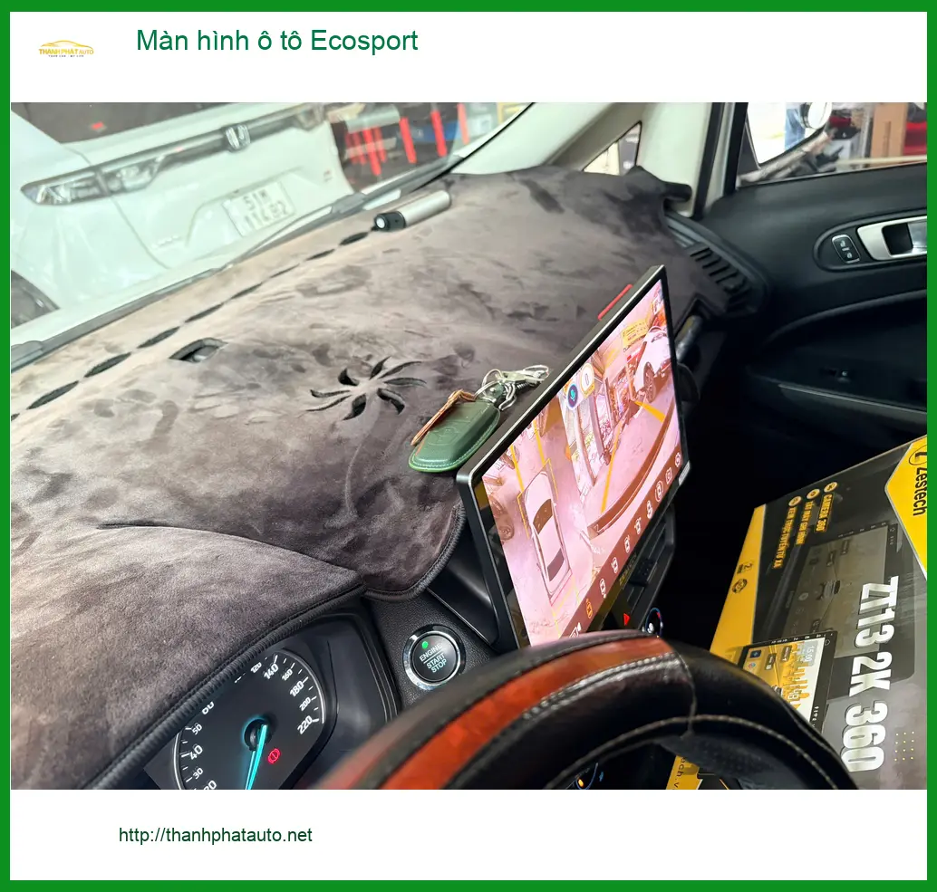 Chị Thảo lắp màn hình ô tô Ecosport tại Quận 6 để dễ dàng xem bản đồ và giải trí ảnh thực tế 4