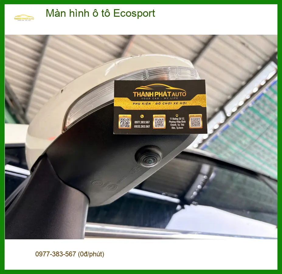 Anh Khang lắp màn hình Android cho Ford Ecosport tại Gò Vấp vì màn zin đã cũ ảnh thực tế 2