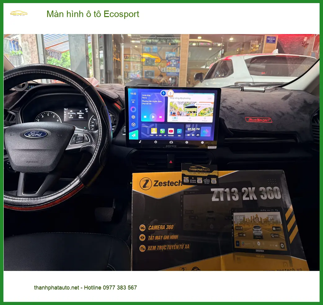 Anh Minh lắp màn hình ô tô Ecosport tại Quận 12 để nâng cấp trải nghiệm lái xe