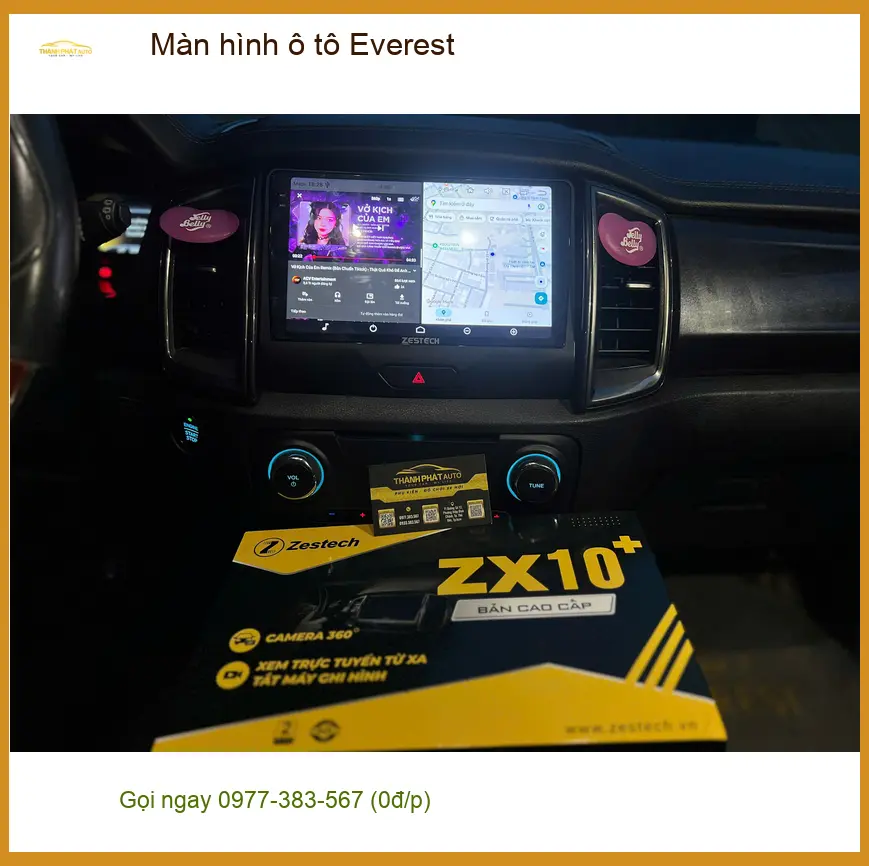 Anh Hưng nâng cấp màn hình ô tô Everest tại Quận 2 để trải nghiệm công nghệ giải trí đỉnh cao ảnh thực tế 4