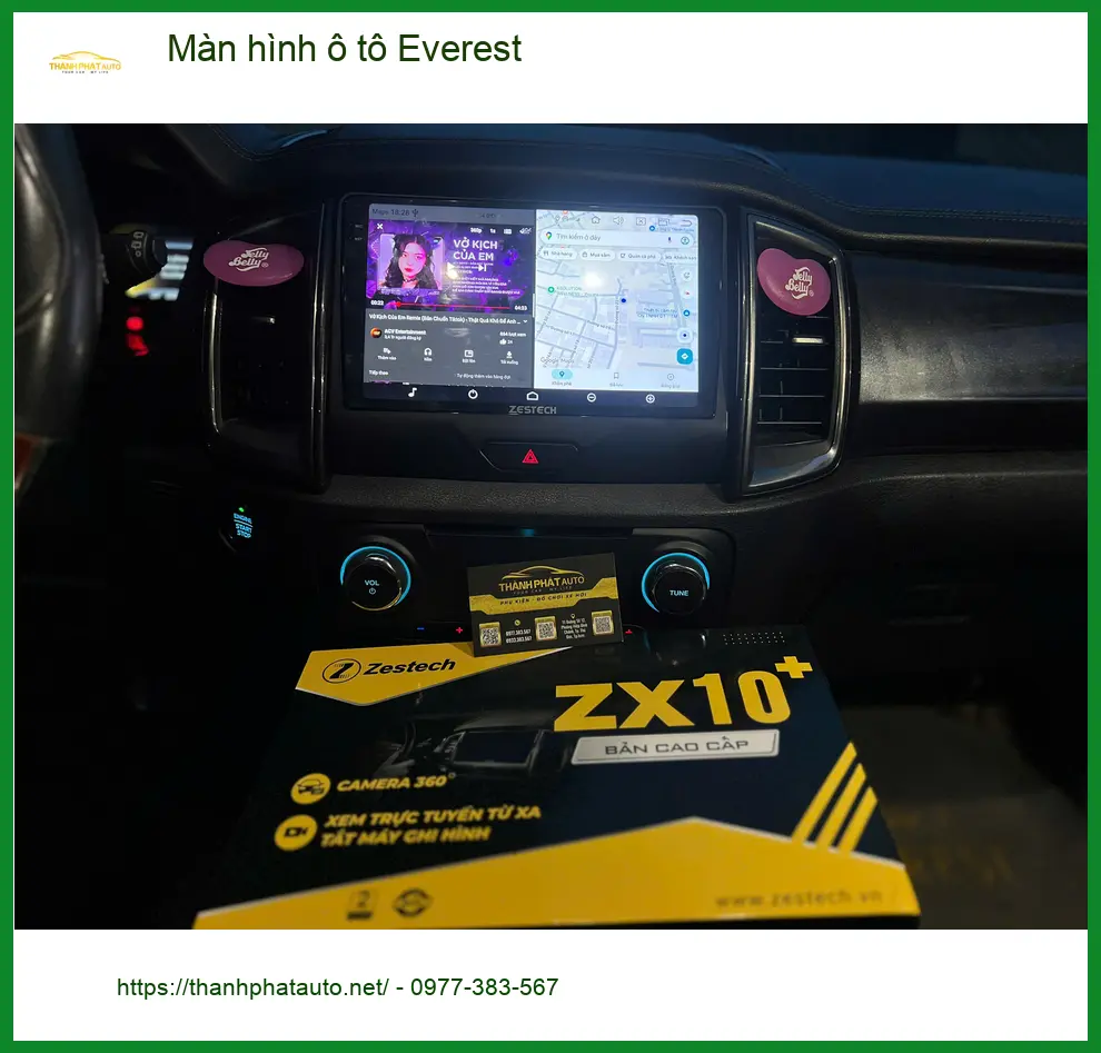 Anh Tuấn Kiệt nâng cấp Màn hình ô tô Everest tại Quận 9 để trải nghiệm tốt hơn
