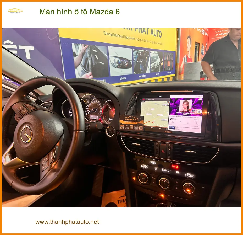 Anh Khôi nâng cấp màn hình ô tô Mazda 6 tại Quận Phú Nhuận để nâng tầm tiện ích ảnh thực tế 3