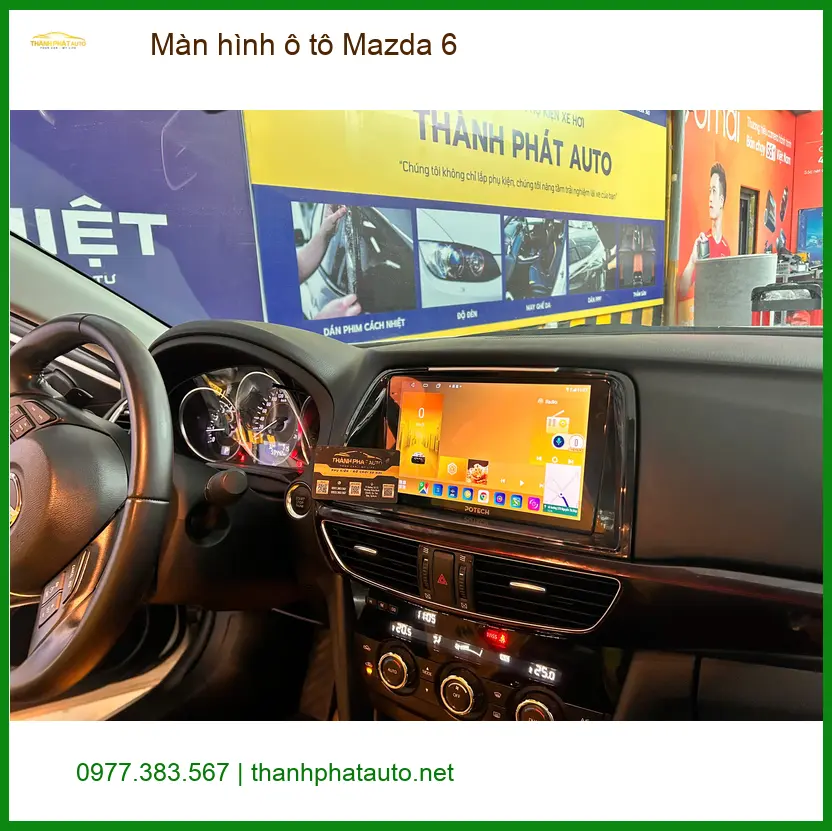 Anh Khôi nâng cấp màn hình ô tô Mazda 6 tại Quận Phú Nhuận để nâng tầm tiện ích ảnh thực tế 4